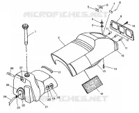 SIEGE ET RESERVOIR 600 XC 0971776 and EUROPEAN 600 XC E971776 (4937933793A006)