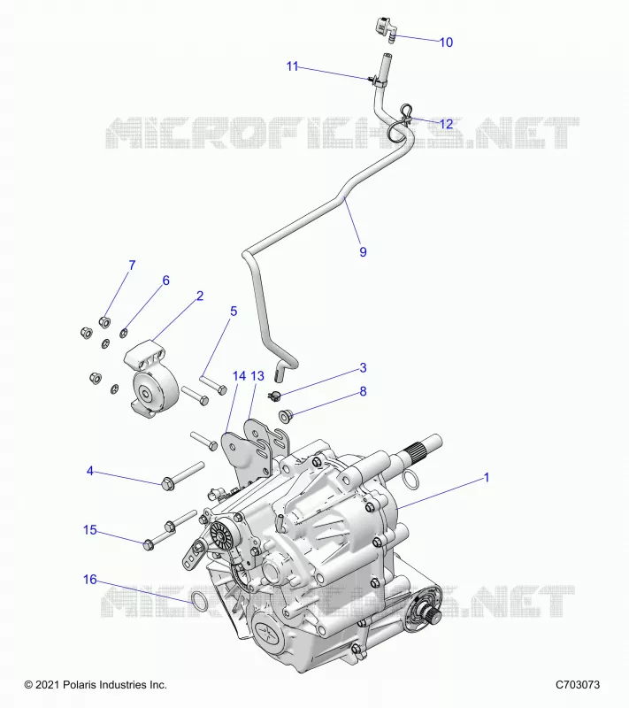 SYSTÃˆME DE TRANSMISSION, MAIN GEARCASE MOUNTING