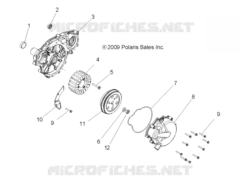 MOTEUR, STATOR and VOLANT MOTEUR