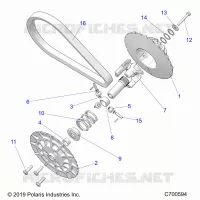 SYSTÃˆME DE TRANSMISSION, SECONDARY CLUTCH