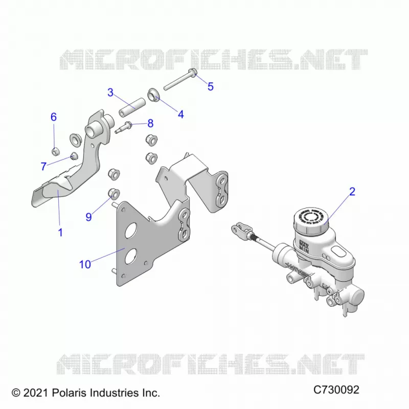 BRAKES, PEDAL AND MAITRE CYLINDRE