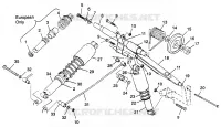 BRAS DE SUSPENSION ARRIERE CLASSIC TOURING 0973365 AND EUROPEAN CLASSIC TOURING E97336 (4938493849B014)