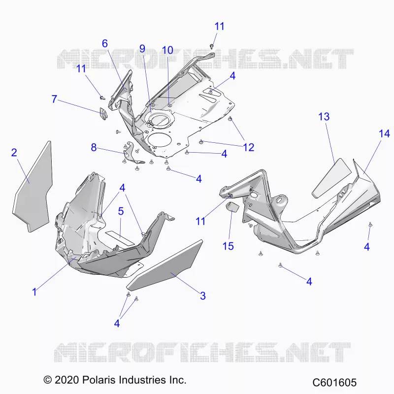 CARROSSERIE AVANT ASM./FENDERS