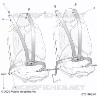 SIEGE BELT MOUNTING 4 POINT