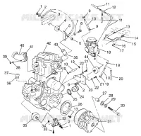 SUPPORT MOTEUR Magnum 4X4 W97AC42A, Swedish Magnum 4X4 S97AC42E and Norweg (4940834083A009)