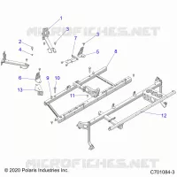 CHASSIS, MAIN CADRE MOUNTS