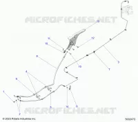 FREIN ARRIERE BRAKE LINE AND PARK BRAKE