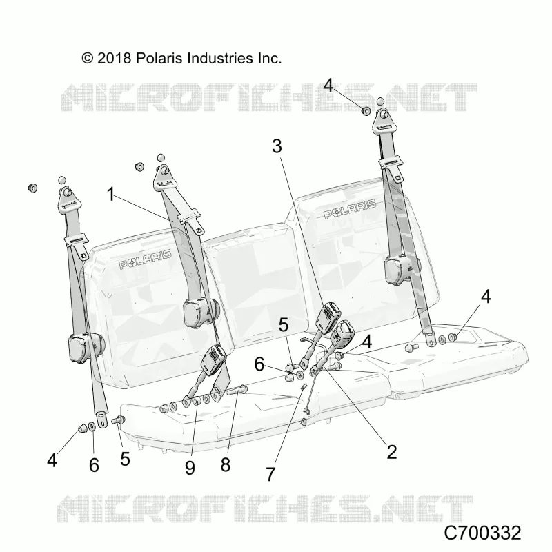 SIEGE BELT AND MOUNTING