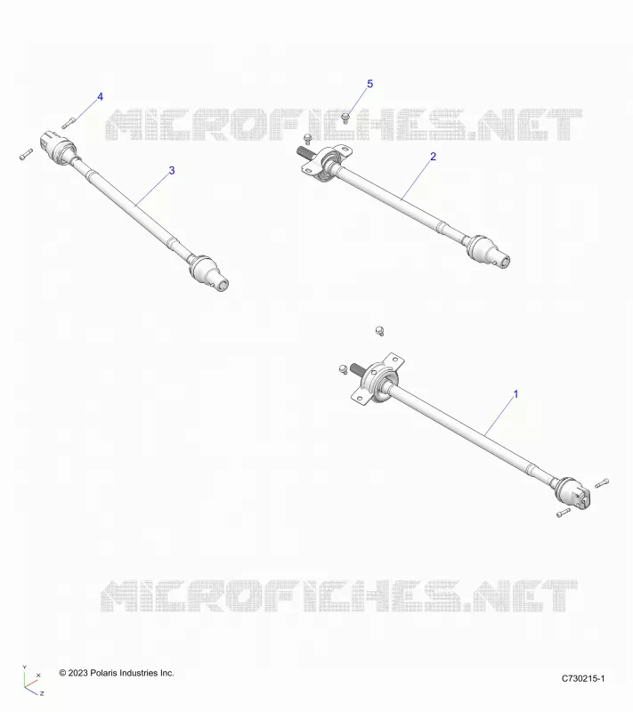 SYSTÃˆME DE TRANSMISSION, FRONT, MID, REAR PROP SHAFT