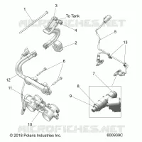 FUEL SYSTEM, RAIL, LINES AND CORPS DE PAPILON