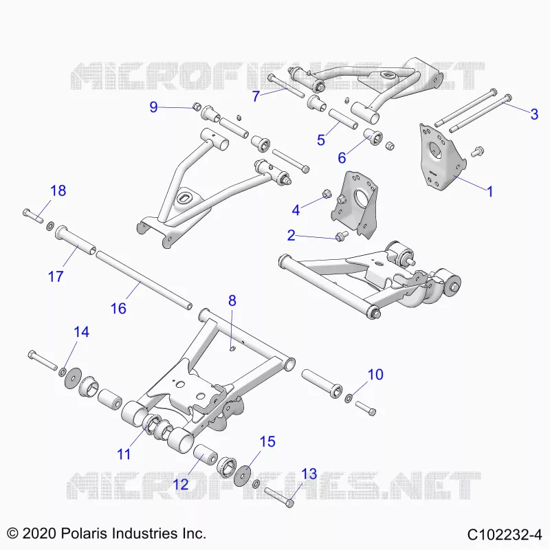 SUSPENSION ARRIERE CONTROL ARM, MOUNTING
