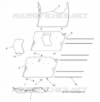 PLANCHER PANEL, PLASTIC, 6 PASSENGER