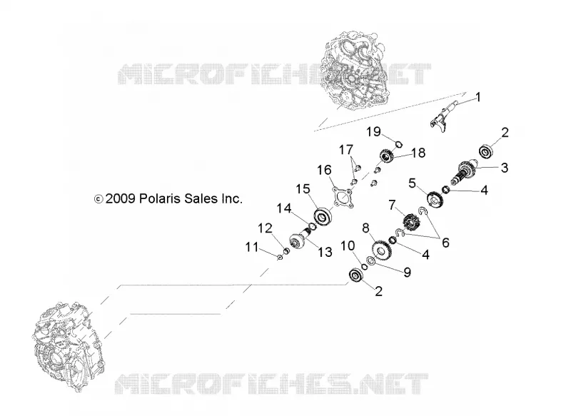 SYSTÈME DE TRANSMISSION, PONT PRINCIPAL INTERNALS