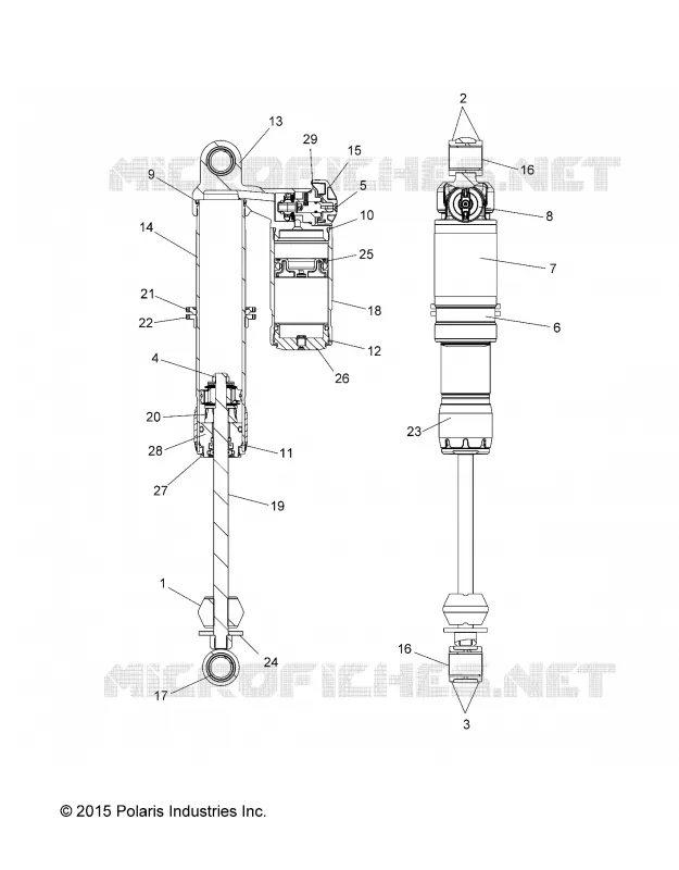 SUSPENSION, AMORTISSEUR, IFS (7044388)
