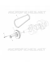 ENGINE, POULIE DE TRANSMISSION AND DRIVE BELT