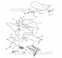 HABITACLE ARRIERE Scrambler W957840 (4927252725A006)