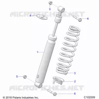 SUSPENSION, AMORTISSEUR AVANT