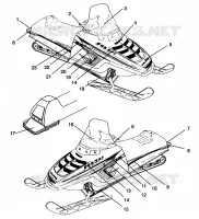 EMBLEMES 500 EFI SKS 0962574,  500 EFI RMK 0962974, and EUROPEAN 500 EFI SKS (4931983198A013)