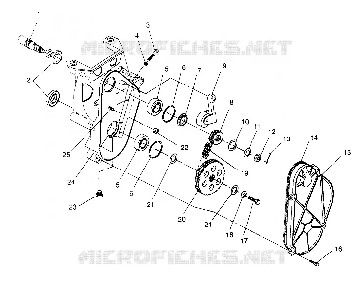 CARTER DE CHAINEE ASSEMBLY 500 CARB 0952764 (4929192919B007)
