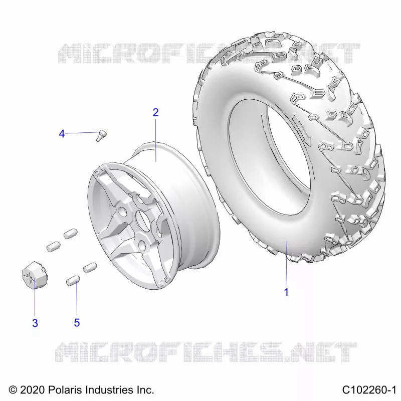 ROUES, FRONT TIRE