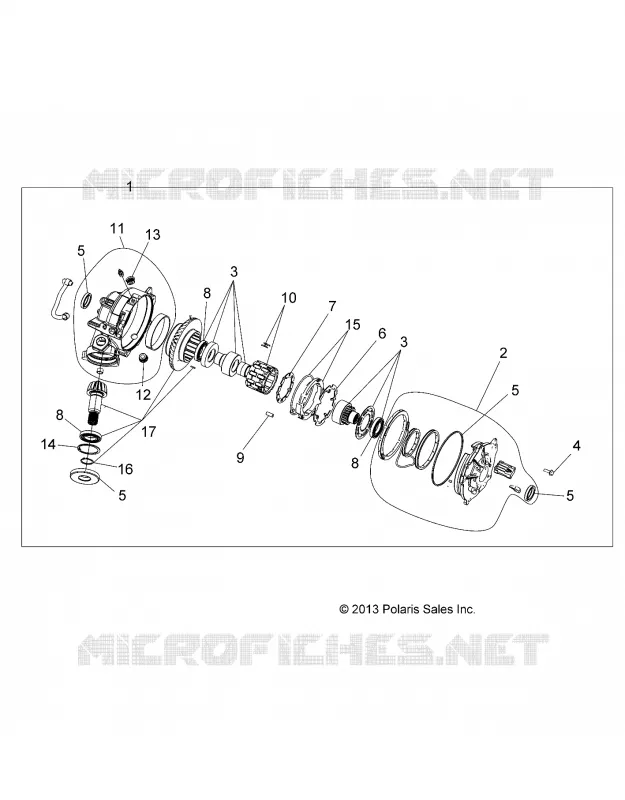 SYSTEME DE TRANSMISSION, FRONT GEARCASE