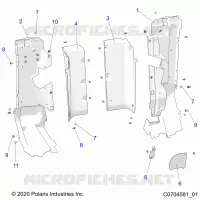 CARROSSERIE ARRIERE CLOSEOFF, SIDE PANELS