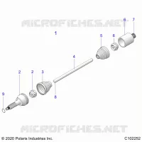 SYSTÃˆME DE TRANSMISSION, REAR DRIVE SHAFT