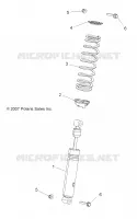 SUSPENSION, AMORTISSEUR AVANT