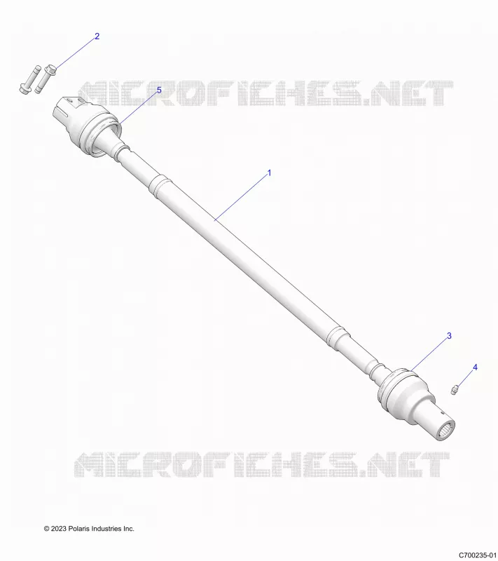 SYSTÃˆME DE TRANSMISSION, REAR PROP SHAFT