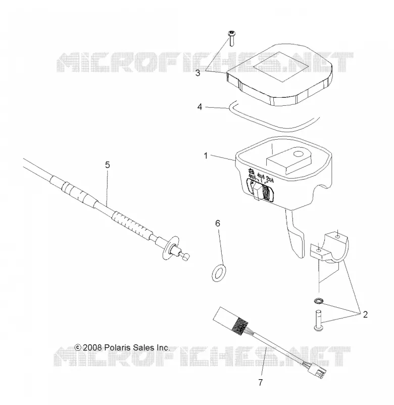 DIRECTION, INSTRUMENTS, ACCELERATEUR ASM. AND CABLE