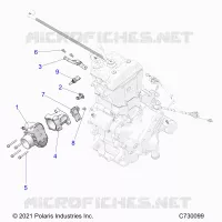 ENGINE, CORPS DE PAPILON AND FUEL RAIL