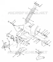 SWING ARM WELDMENT AND AMORTISSEUR ARRIERE ASSEMBLY (4917731773025A)