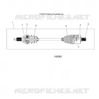 SYSTÈME DE TRANSMISSION, DRIVE SHAFT, FRONT (FROM 2/16/16)