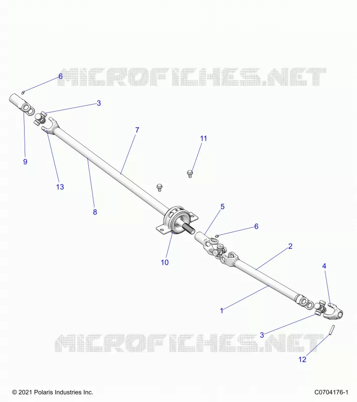 SYSTÃˆME DE TRANSMISSION, FRONT PROP SHAFT