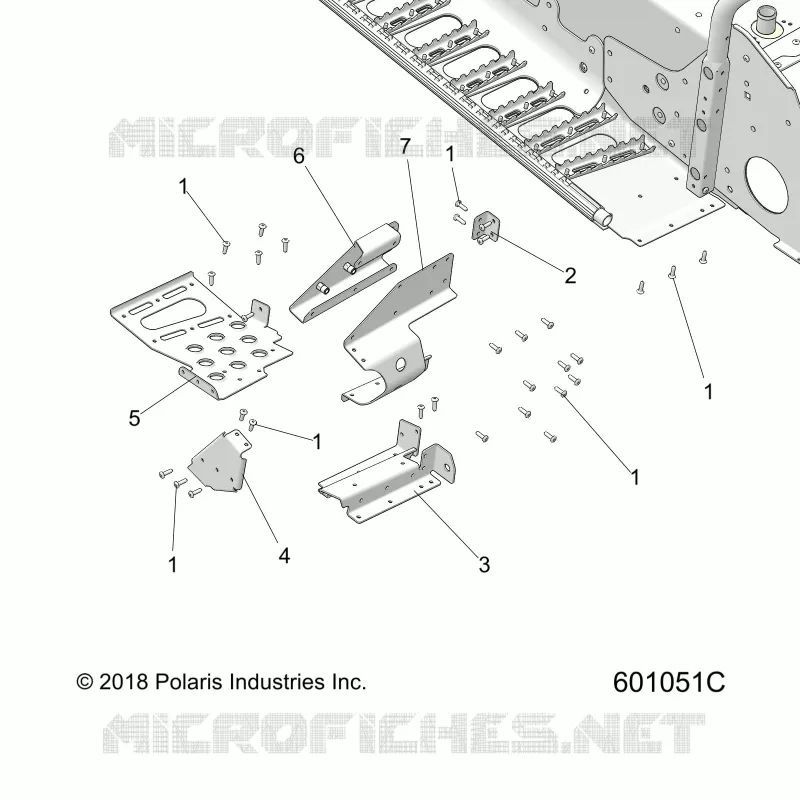 CHASSIS, FOOTREST-RH