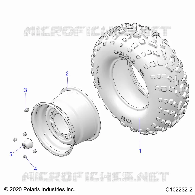 ROUES, REAR TIRE