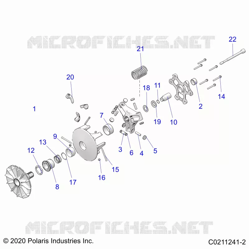 SYSTÃˆME DE TRANSMISSION, PRIMARY CLUTCH
