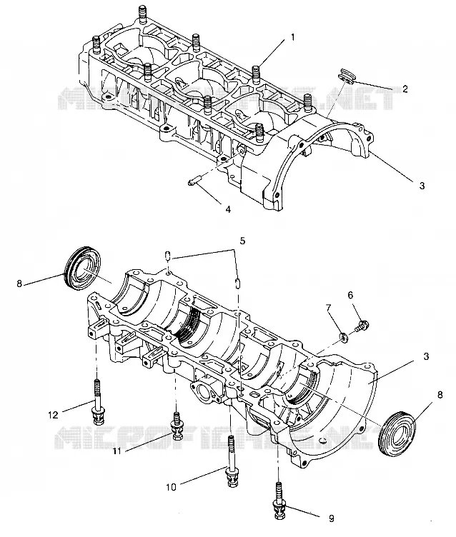 CARTERS MOTEUR ASSEMBLY XLT Special (Xtra) 0946767 (4927112711031A)