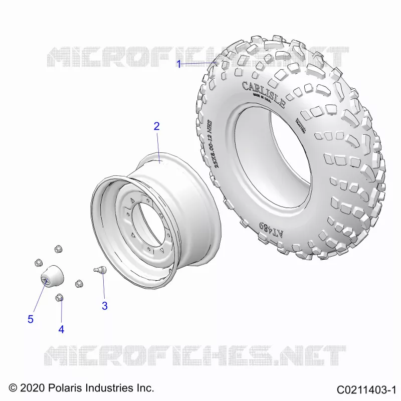 ROUES, FRONT TIRE