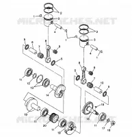 PISTON ET VILEBREQUIN XCF 0981643 (4942774277C006)