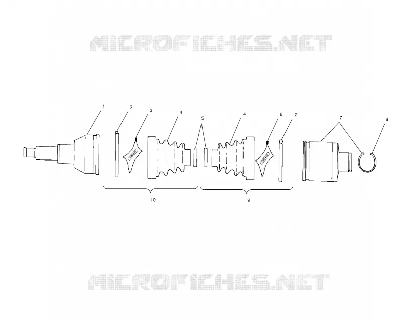 ARBRE DE TRANSMISSION ARRIERE
