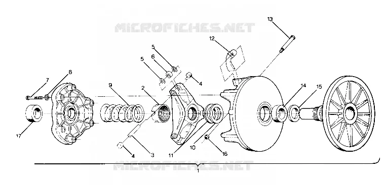 EMBRAYAGE DE TRANSMISSION 650 (4916801680012A)