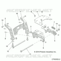 CHASSIS, MOUNTING, FRONT PONT