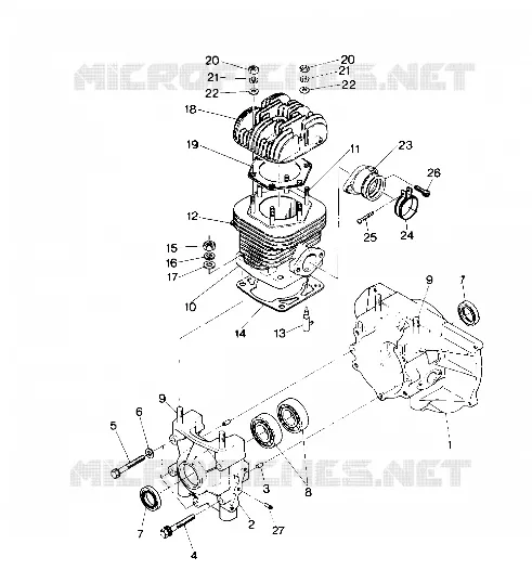 CARTERS MOTEUR AND CYLINDRE STAR TRAK (4912731273018A)