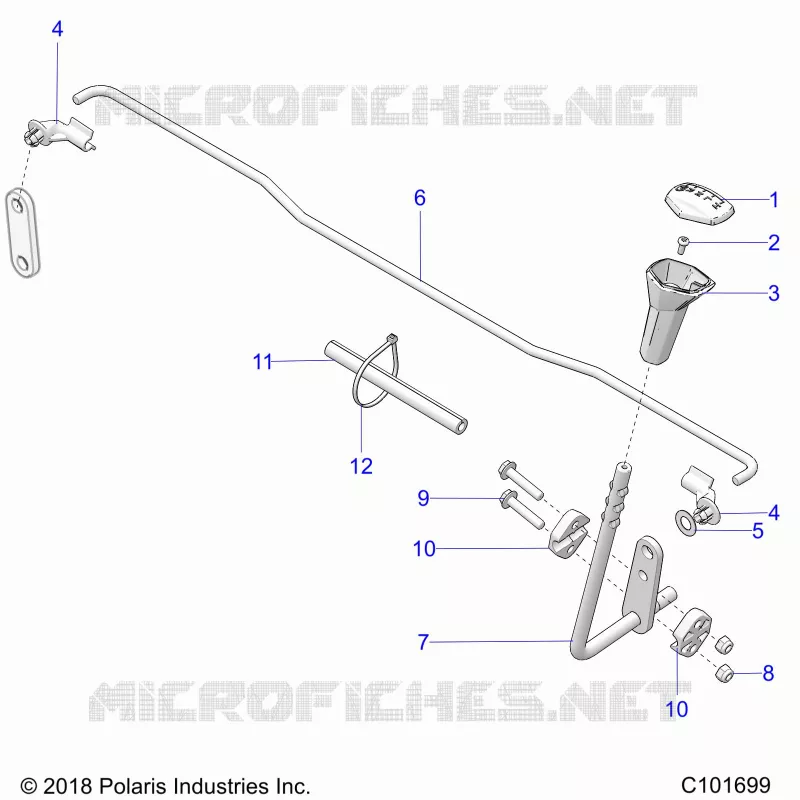 DRIVE TRAIN, SELECTEUR DE VITESSE -A19SJS57CH (C101699)