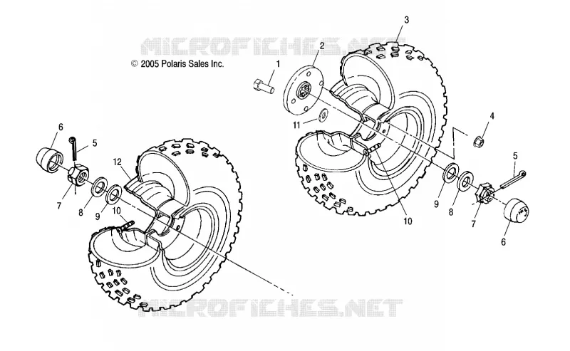 ROUE ARRIERE and MIDDLE