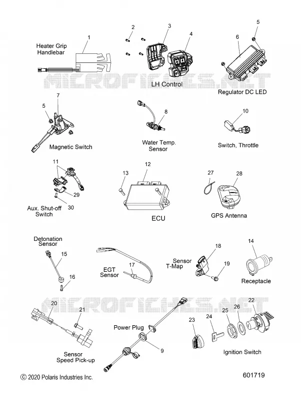 ELECTRICITE, SWITCHES, SENSORS AND COMPONENTS
