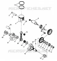 PISTON ET VILEBREQUIN SCRAMBLER W967840 (4935823582C012)