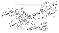 PONT/FREIN AND COUVERCLE DE CHAINEE MOUNTING XPLORER 400L W969140 (4935983598C005)