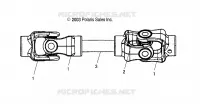 REAR ARBRE DE TRANSMISSION